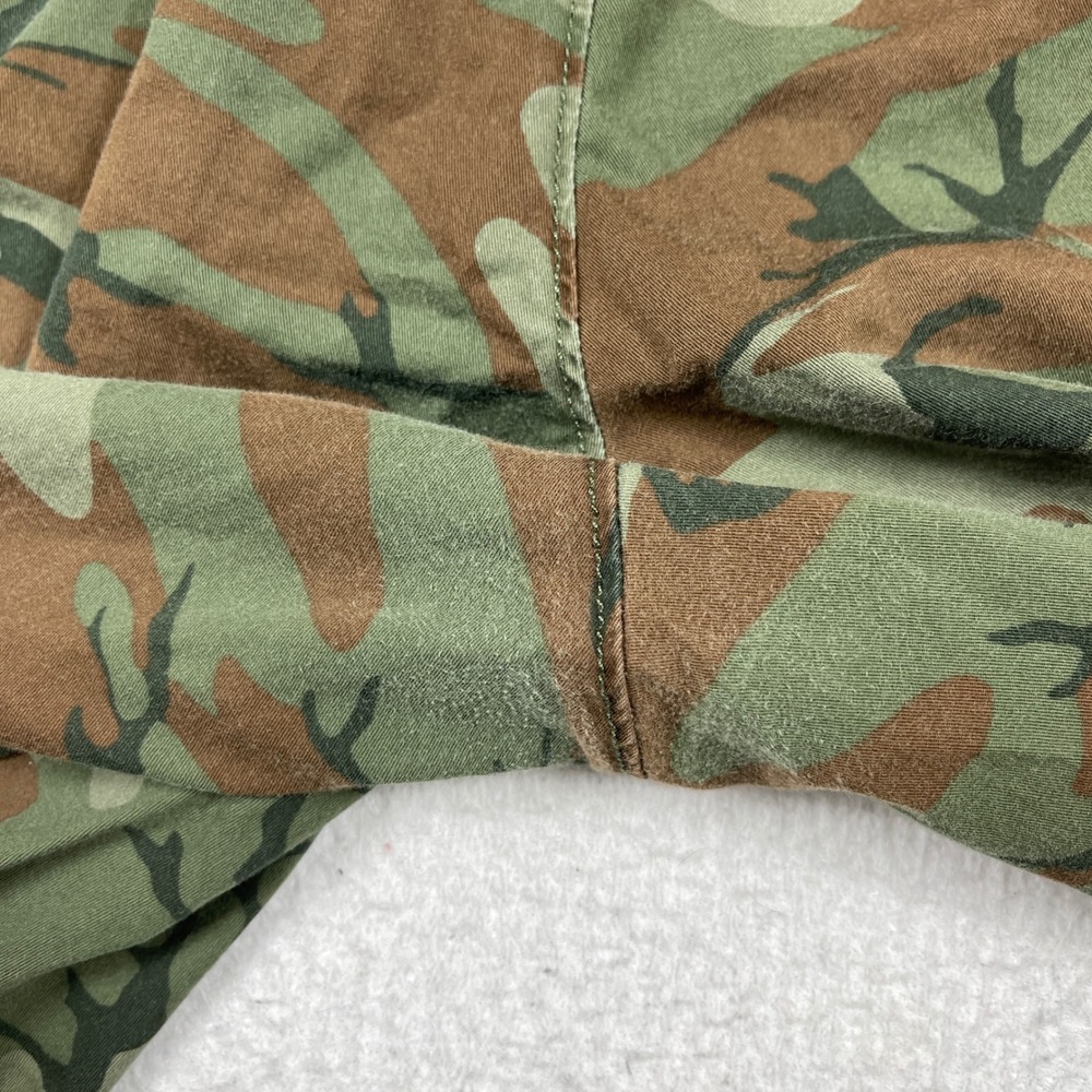 J.Crew Chino Shorts Mens 40 Green Camouflage Stretch Woodland Casual 9 Inseam - Picture 10 of 11